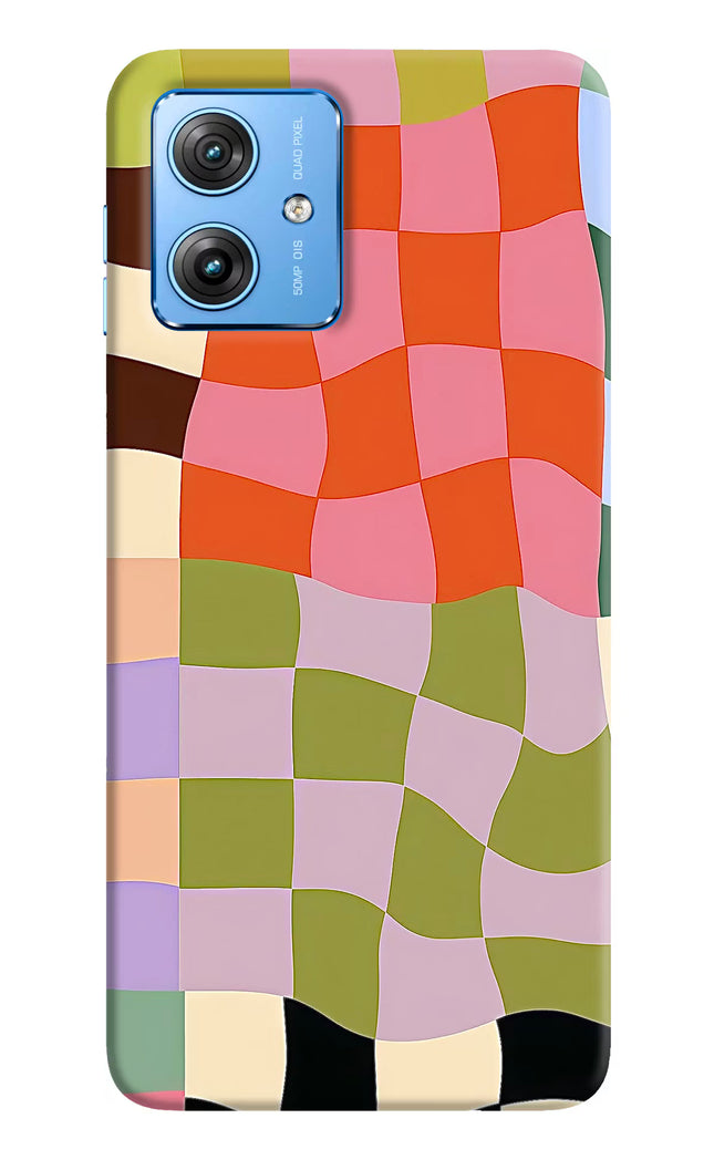 Wavy Grid Moto G64 5G Hard Case Back Cover by Casekaro