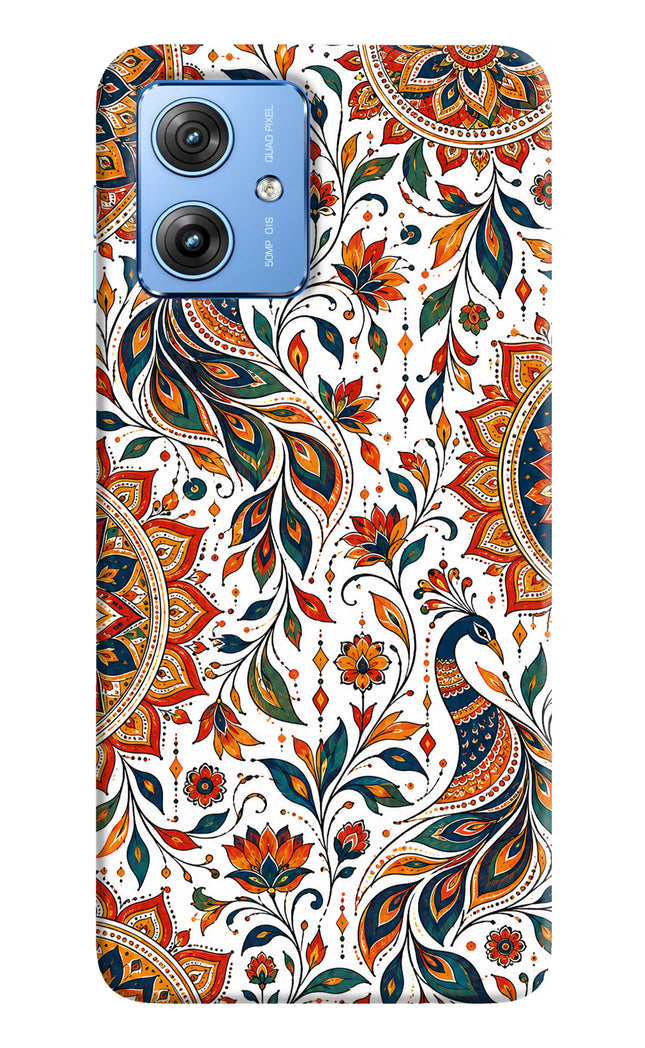 White Mayura Moto G64 5G Hard Case Back Cover by Casekaro
