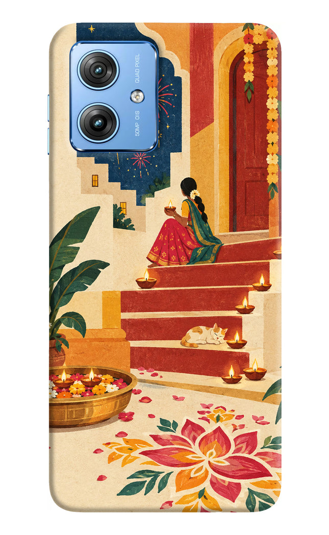 Diwali Rangoli Moto G64 5G Hard Case Back Cover by Casekaro