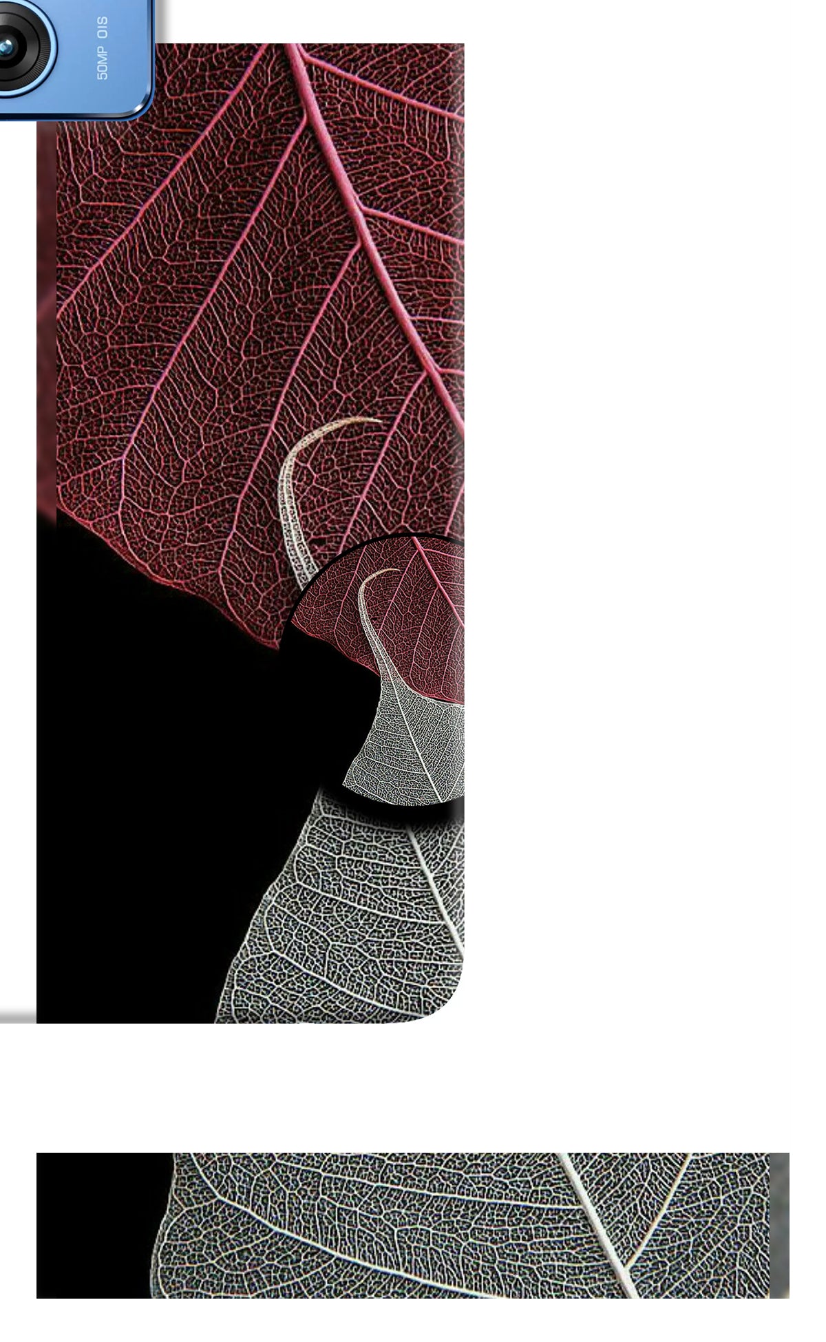 Leaf Pattern Moto G64 5G Pop Case