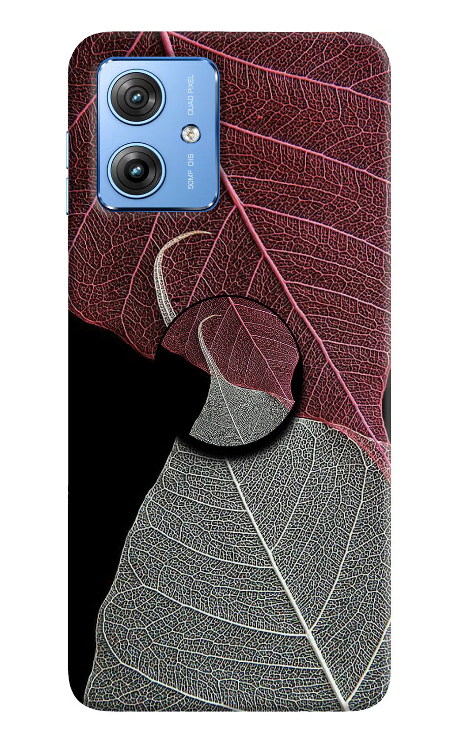 Leaf Pattern Moto G64 5G Pop Case, Hard case