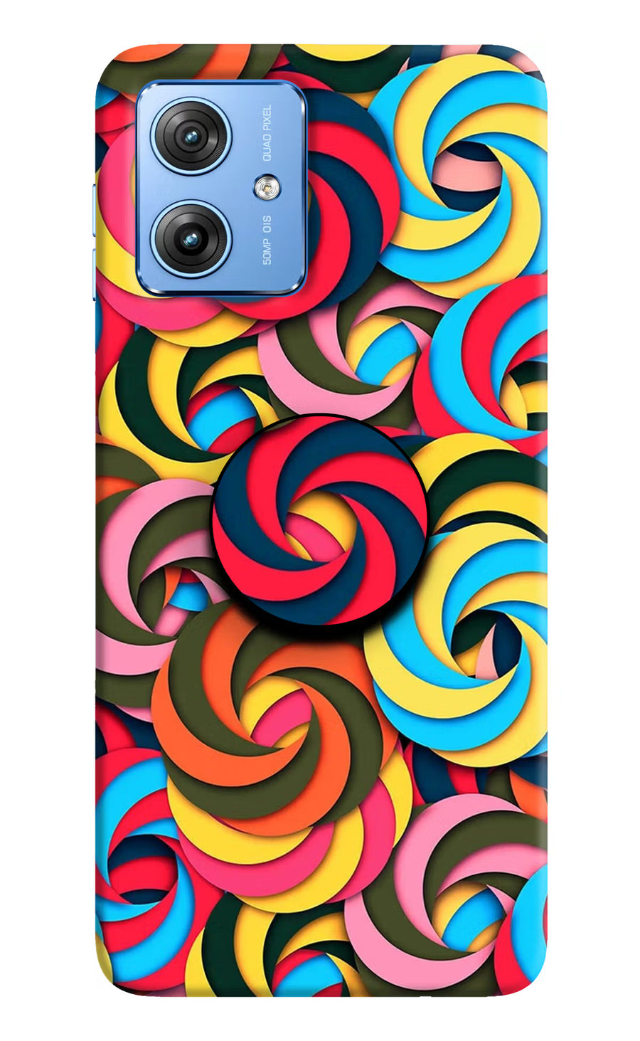 Spiral Pattern Moto G64 5G Pop Case, Hard case
