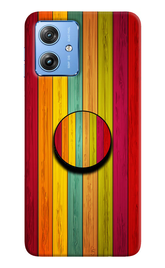 Multicolor Wooden Moto G64 5G Pop Case by Casekaro