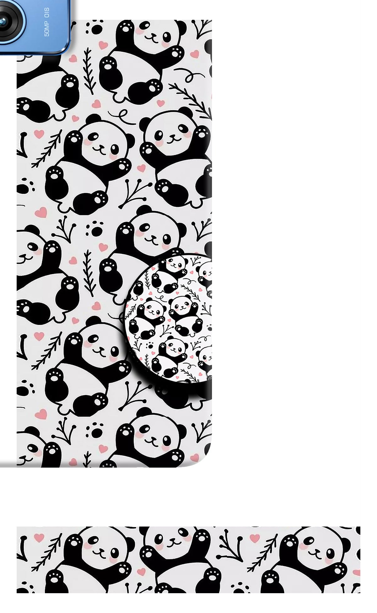 Cute Panda Moto G64 5G Pop Case