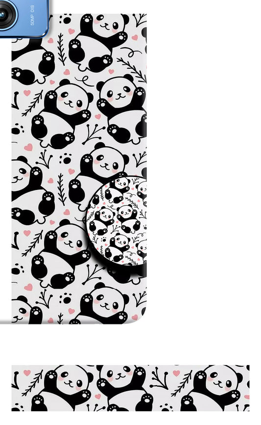 Cute Panda Moto G64 5G Pop Case