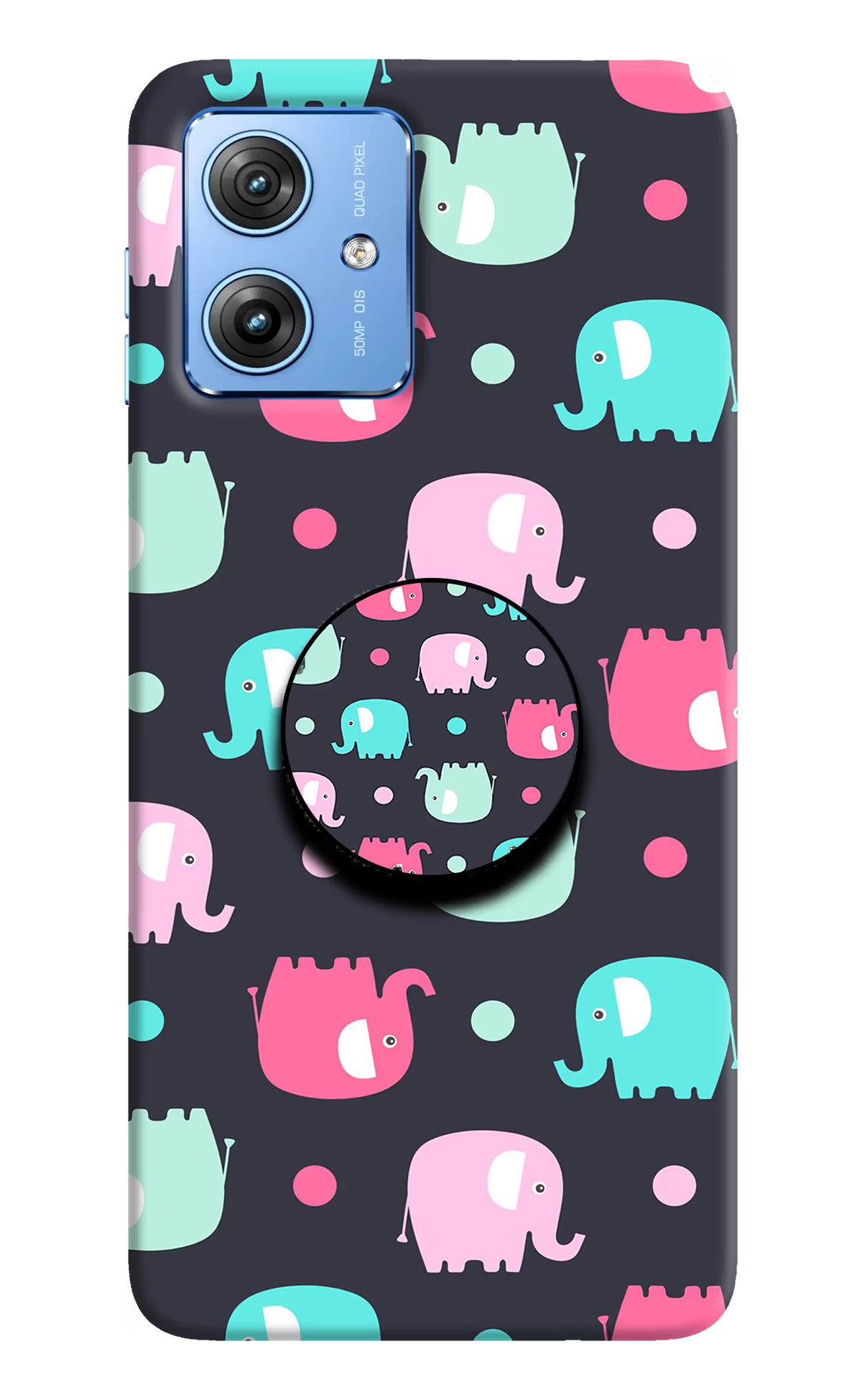 Baby Elephants Moto G64 5G Pop Case by Casekaro