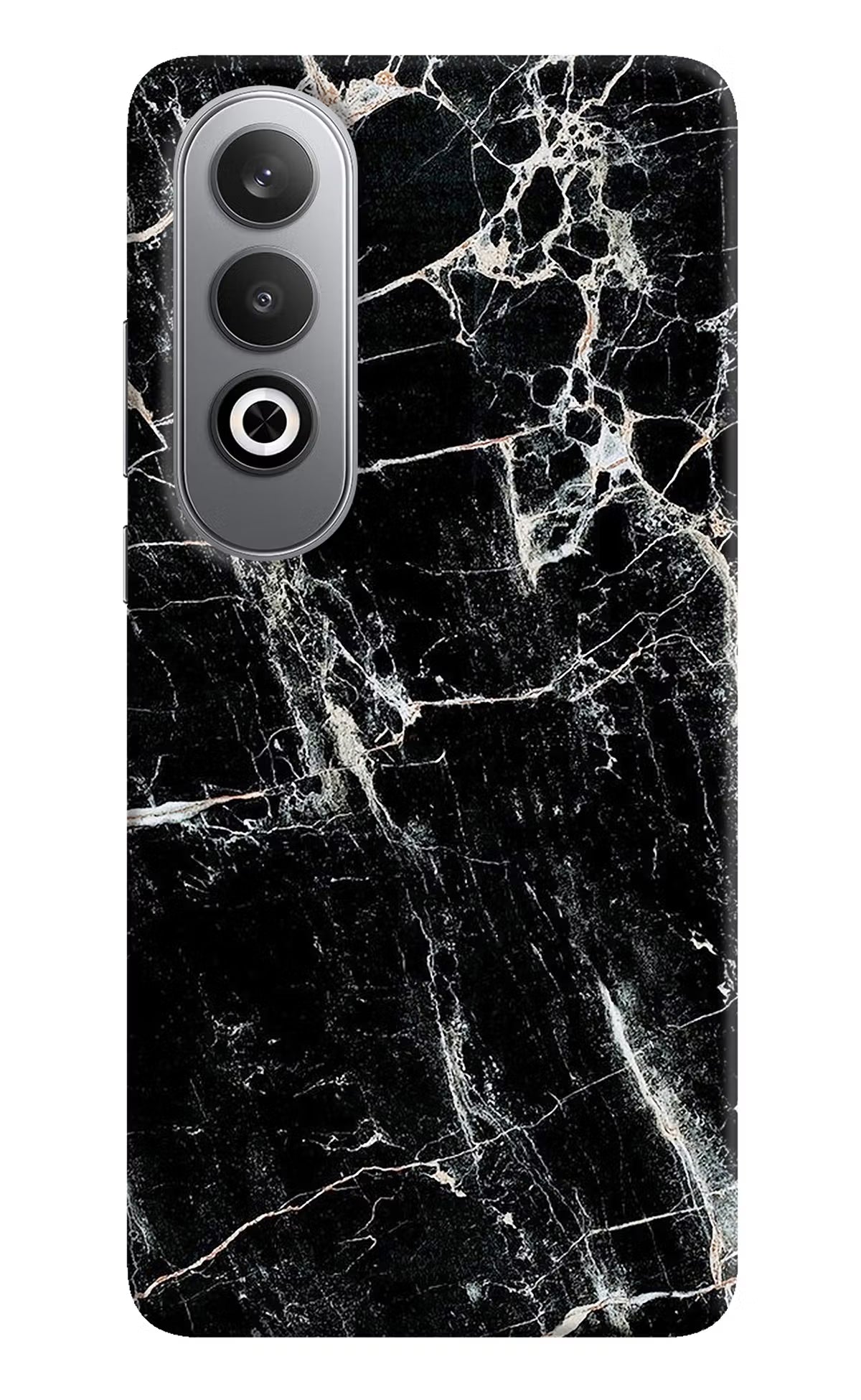 Black Marble Texture Oneplus Nord CE4 Hard Case Back Cover by Casekaro