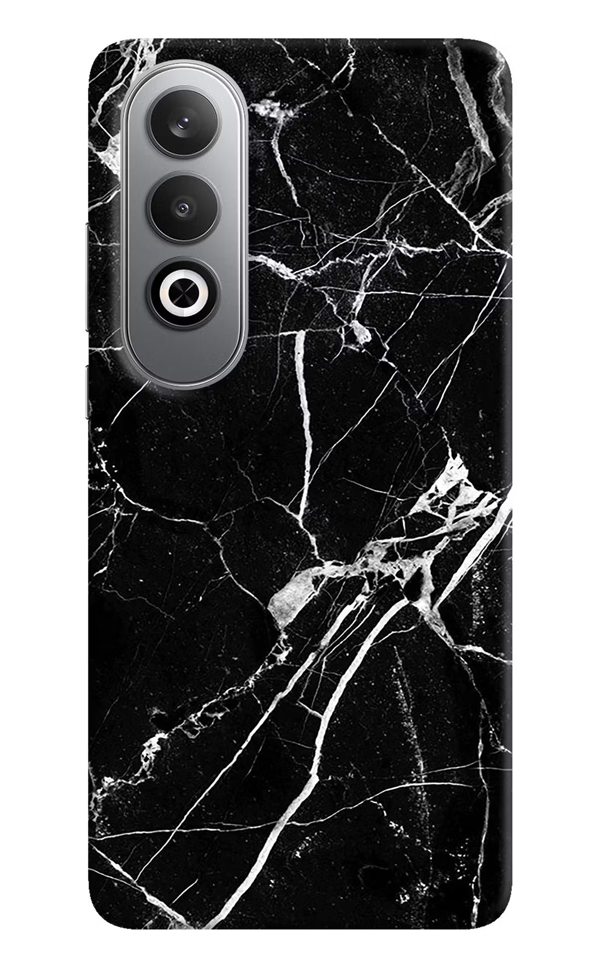 Black Marble Pattern Oneplus Nord CE4 Hard Case Back Cover by Casekaro