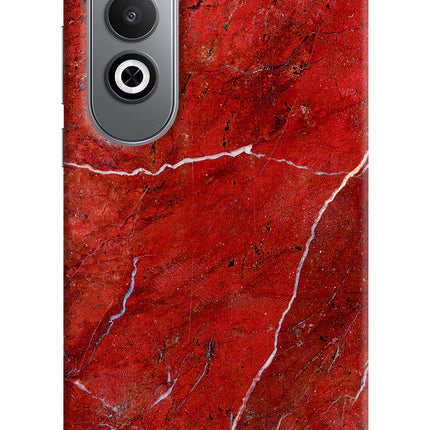 Red Marble Design Oneplus Nord CE4 Hard Case Back Cover by Casekaro