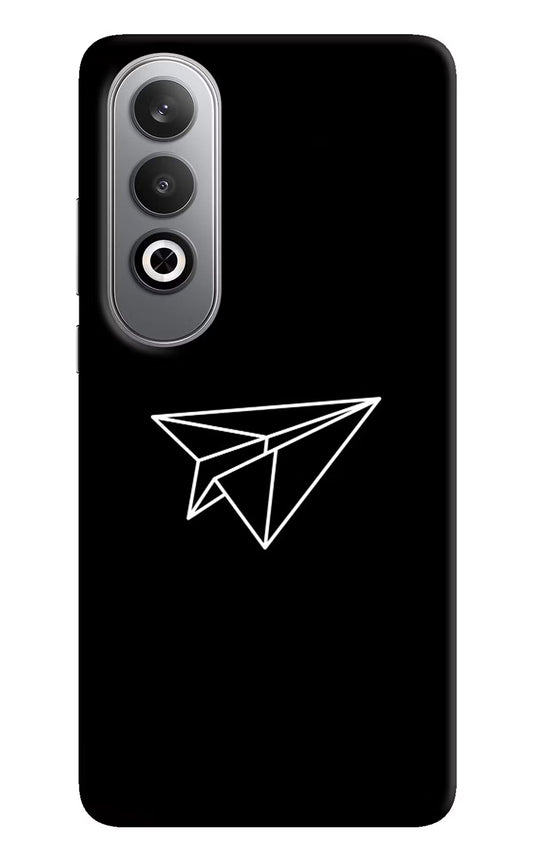 Paper Plane White Oneplus Nord CE4 Hard Case Back Cover by Casekaro