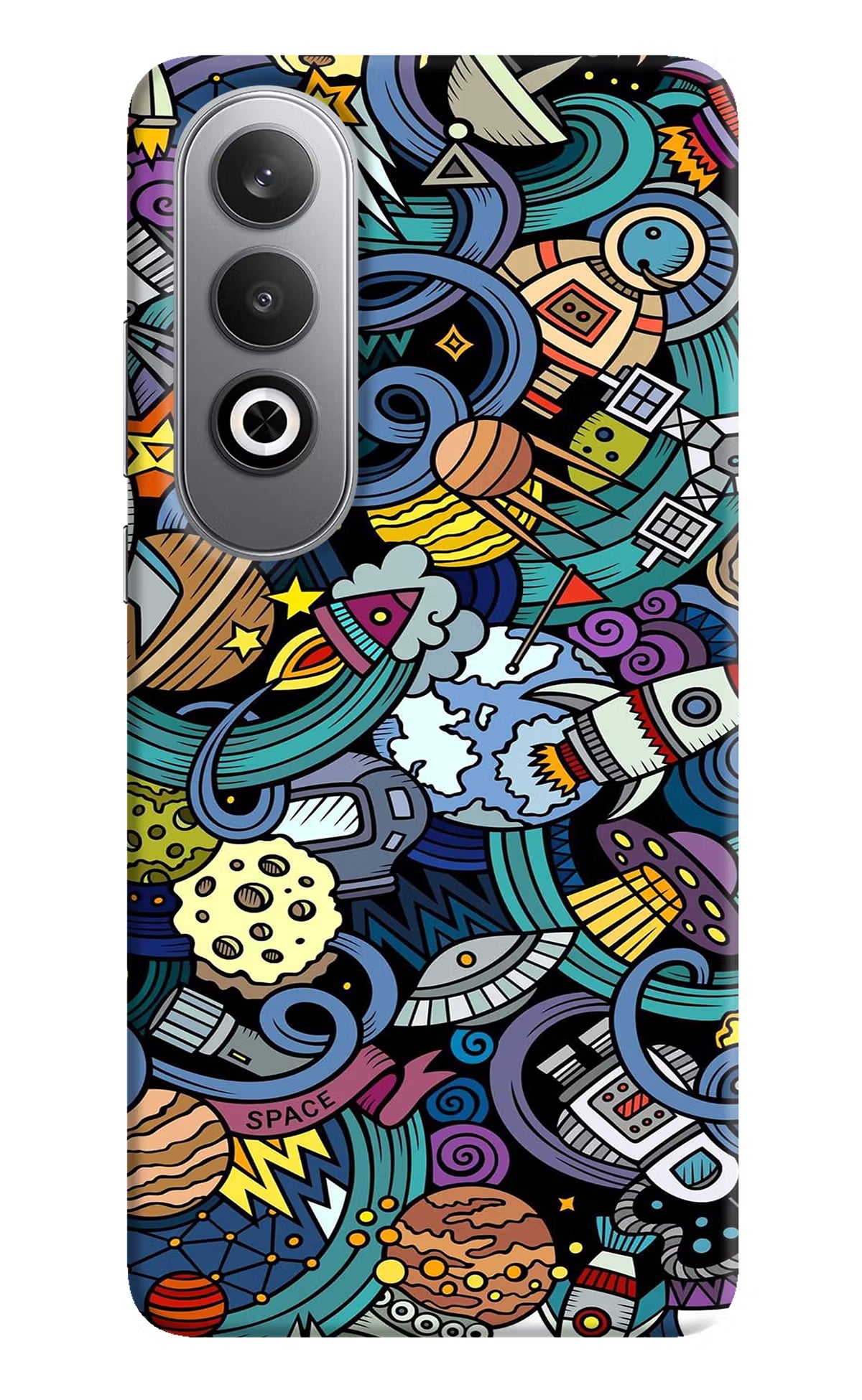 Space Abstract Oneplus Nord CE4 Hard Case Back Cover by Casekaro