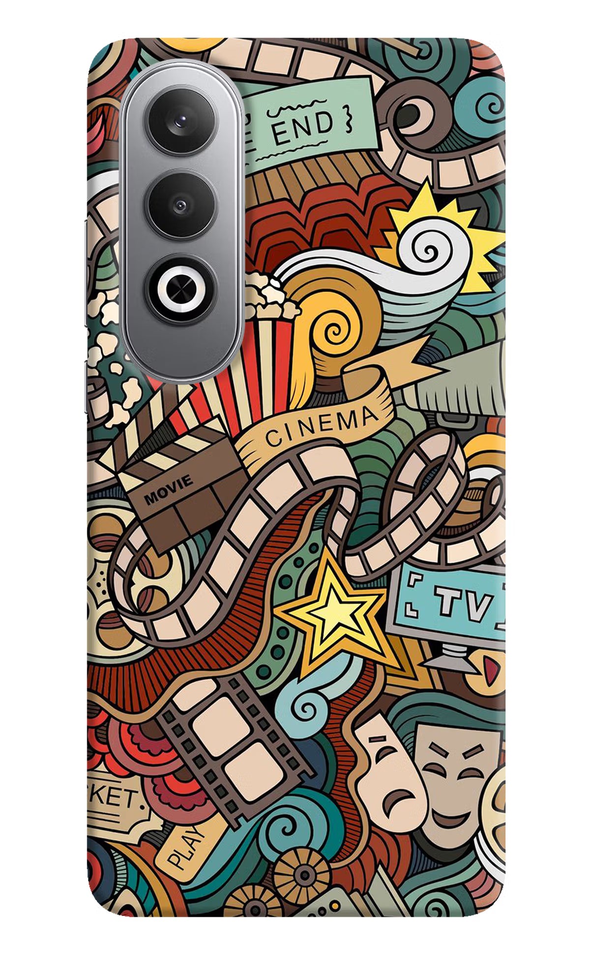 Cinema Abstract Oneplus Nord CE4 Hard Case Back Cover by Casekaro