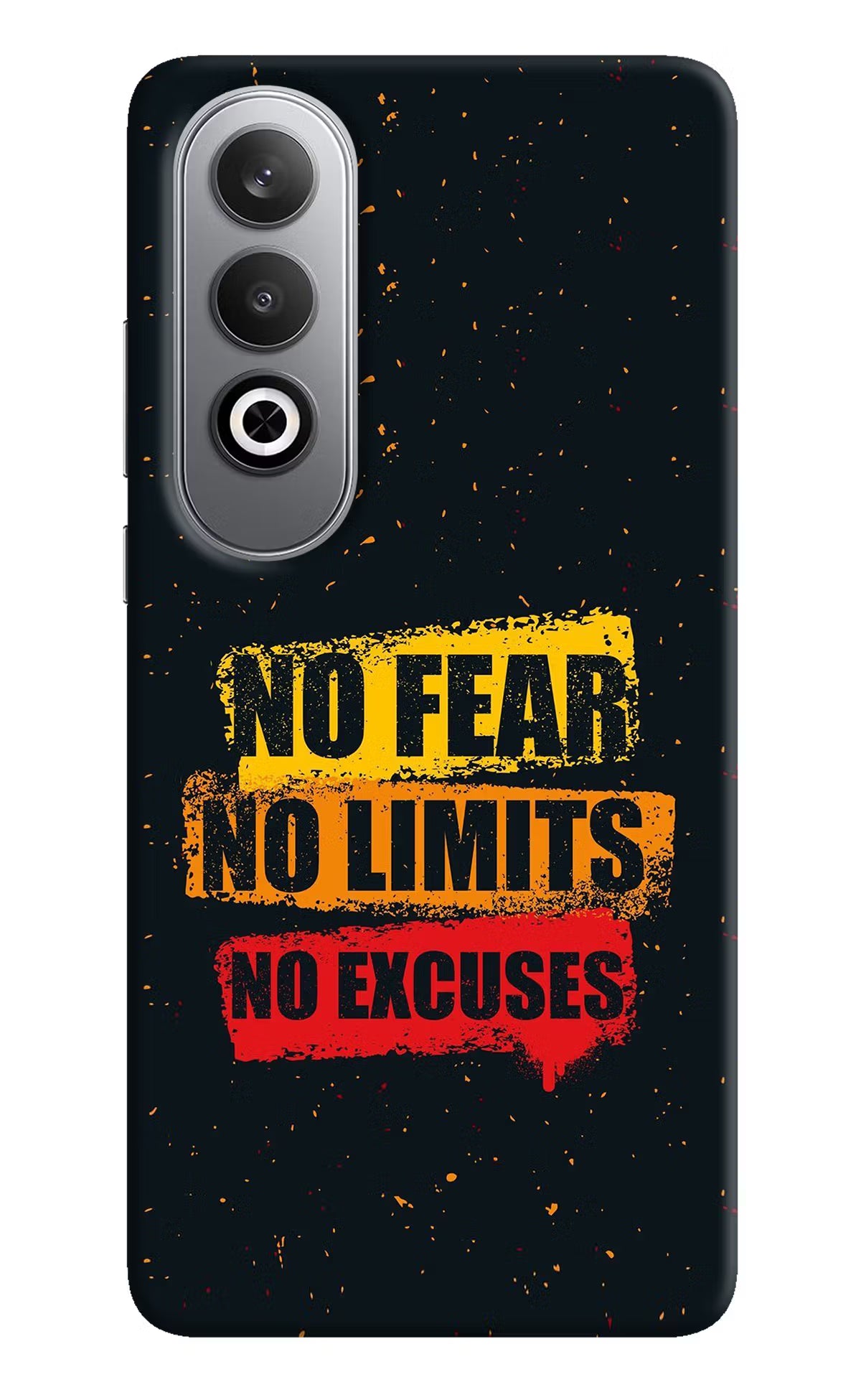 No Fear No Limits No Excuse Oneplus Nord CE4 Hard Case Back Cover by Casekaro