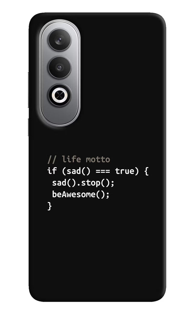 Life Motto Code Oneplus Nord CE4 Hard Case Back Cover by Casekaro