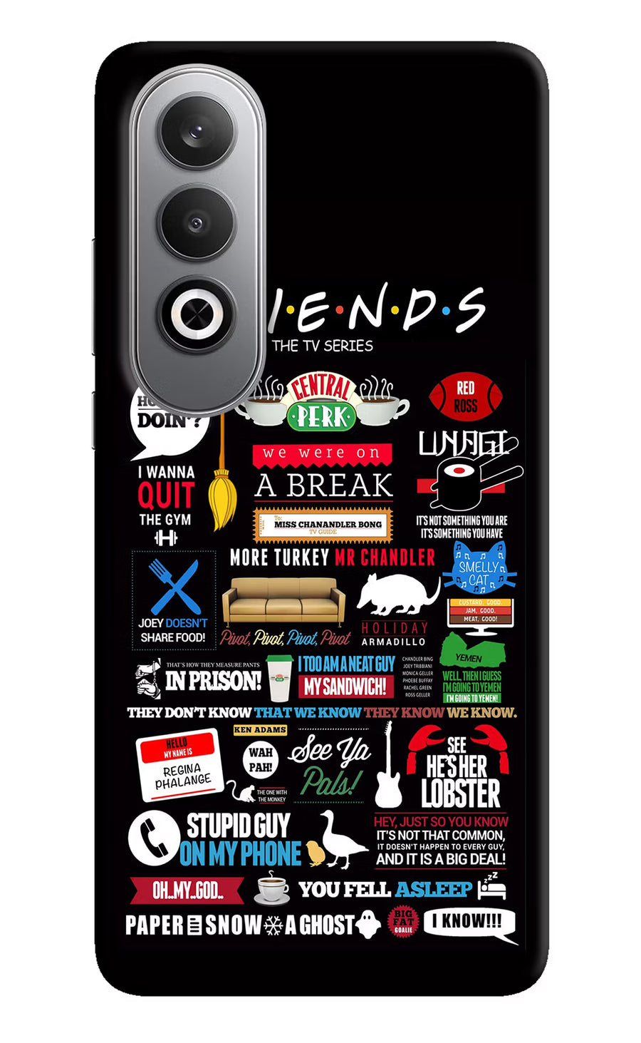 FRIENDS Oneplus Nord CE4 Back Cover, Hard case
