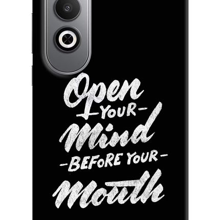 Open Your Mind Before Your Mouth Oneplus Nord CE4 Hard Case Back Cover by Casekaro