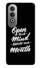 Open Your Mind Before Your Mouth Oneplus Nord CE4 Hard Case Back Cover by Casekaro
