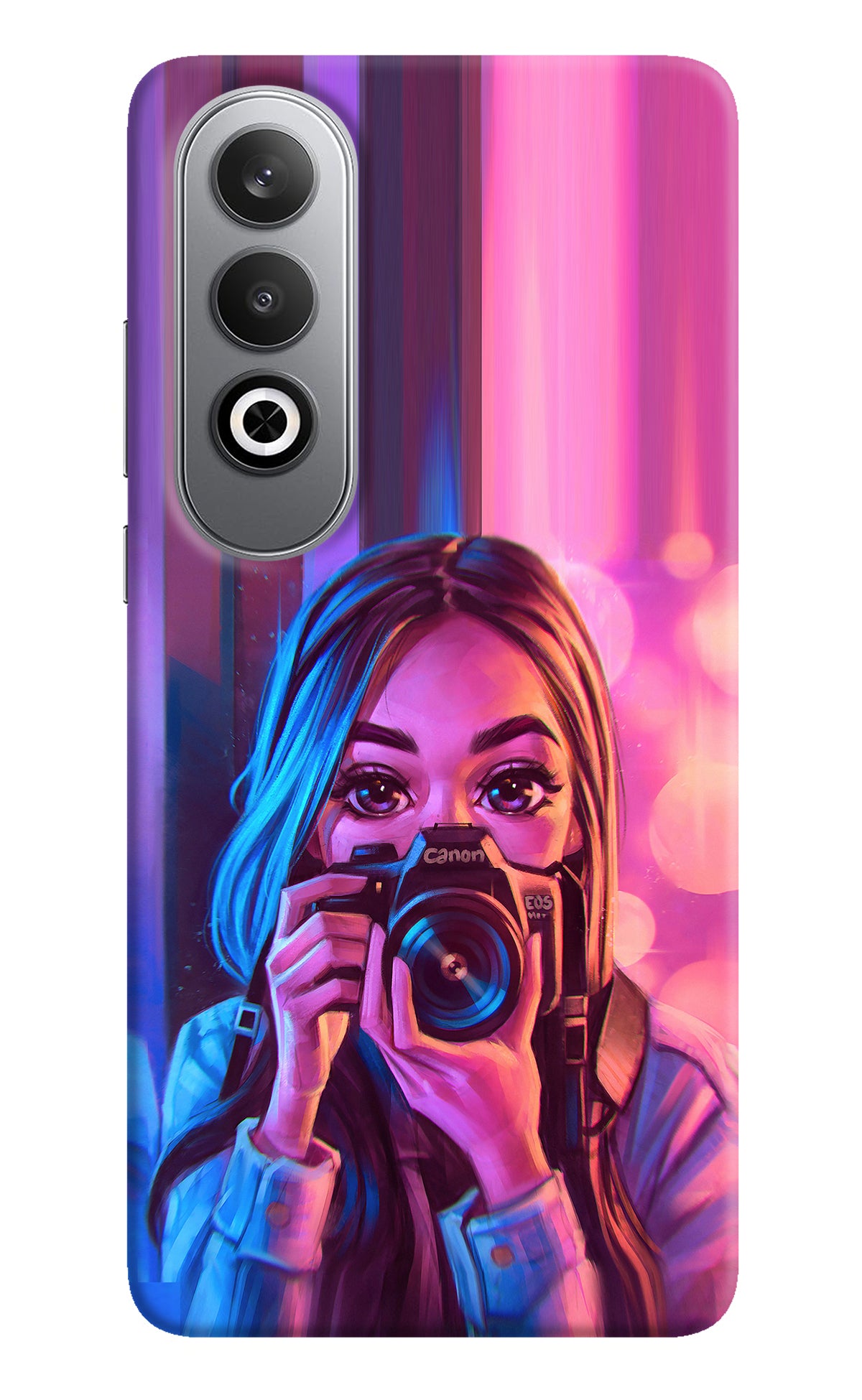 Girl Photographer Oneplus Nord CE4 Back Cover