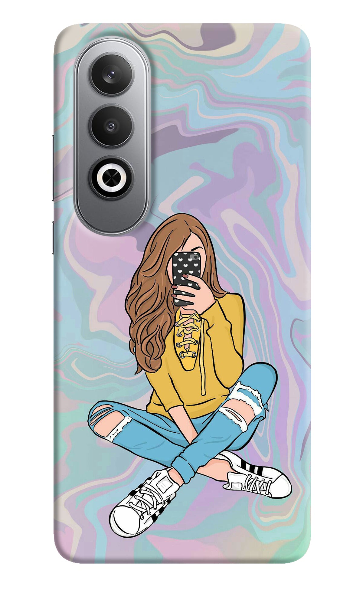 Selfie Girl Oneplus Nord CE4 Back Cover