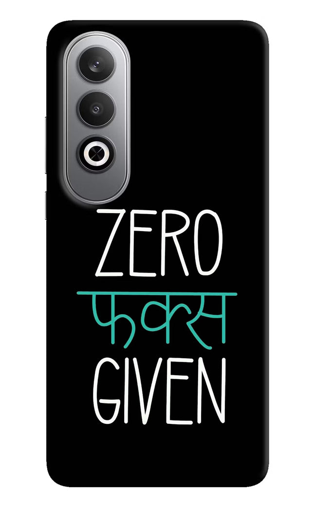 Zero Fucks Given Oneplus Nord CE4 Hard Case Back Cover by Casekaro