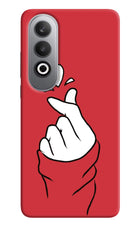 Korean Love Sign Oneplus Nord CE4 Hard Case Back Cover by Casekaro