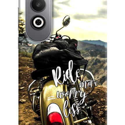 Ride More Worry Less Oneplus Nord CE4 Hard Case Back Cover by Casekaro