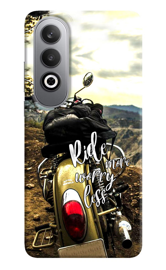 Ride More Worry Less Oneplus Nord CE4 Hard Case Back Cover by Casekaro