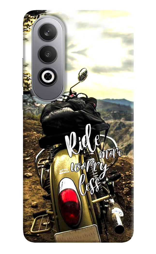 Ride More Worry Less Oneplus Nord CE4 Hard Case Back Cover by Casekaro