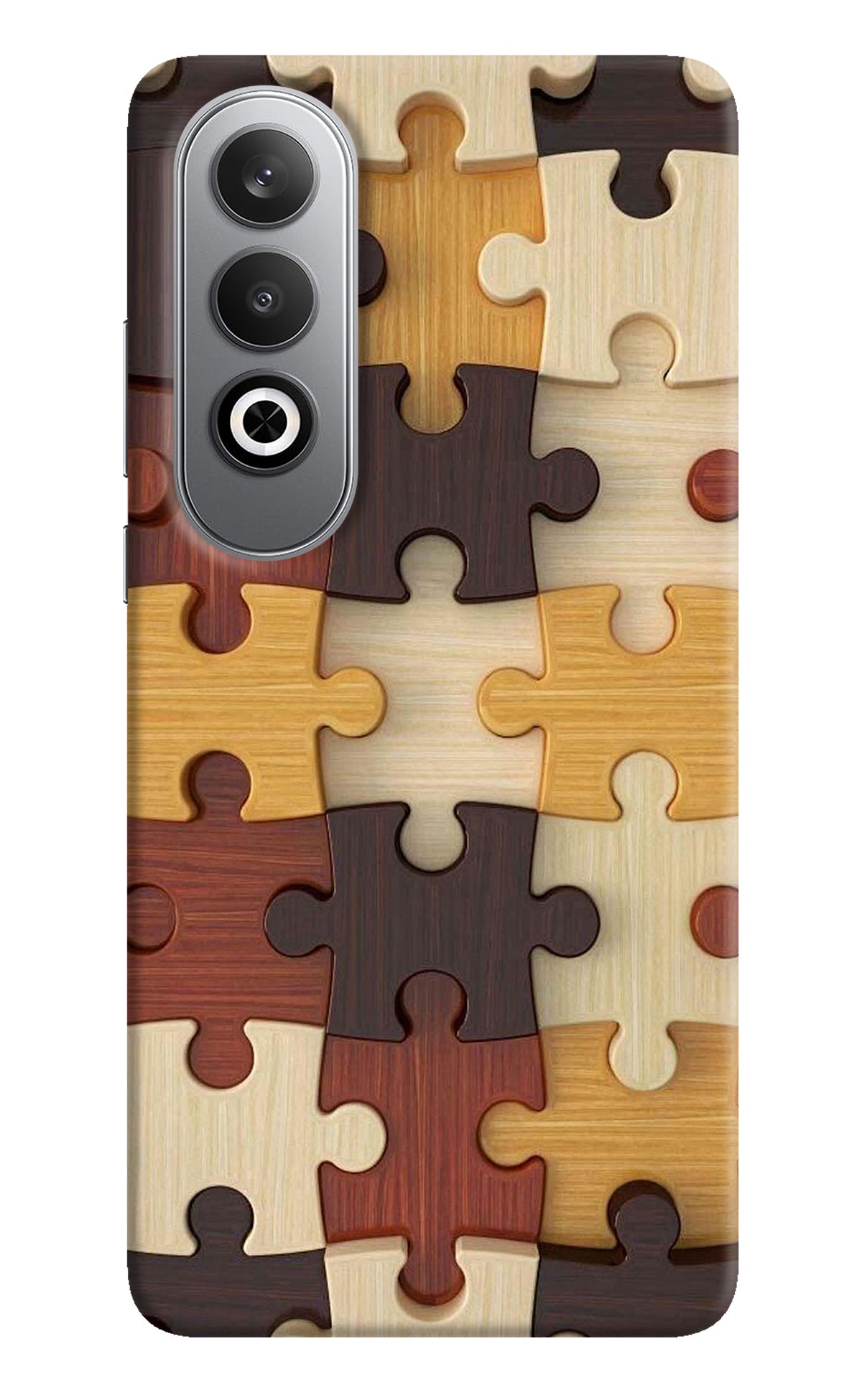 Wooden Puzzle Oneplus Nord CE4 Back Cover