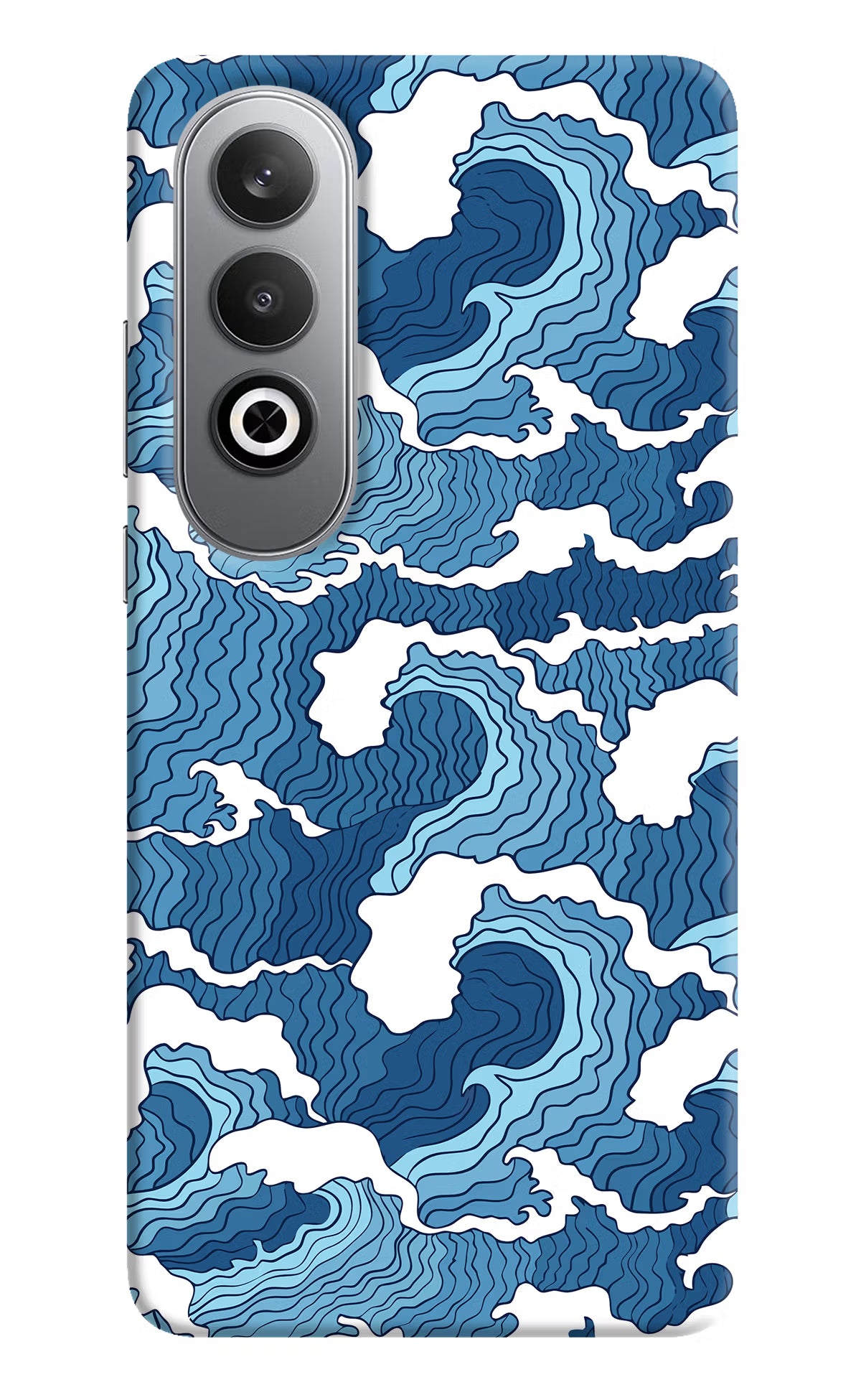 Blue Waves Oneplus Nord CE4 Hard Case Back Cover by Casekaro