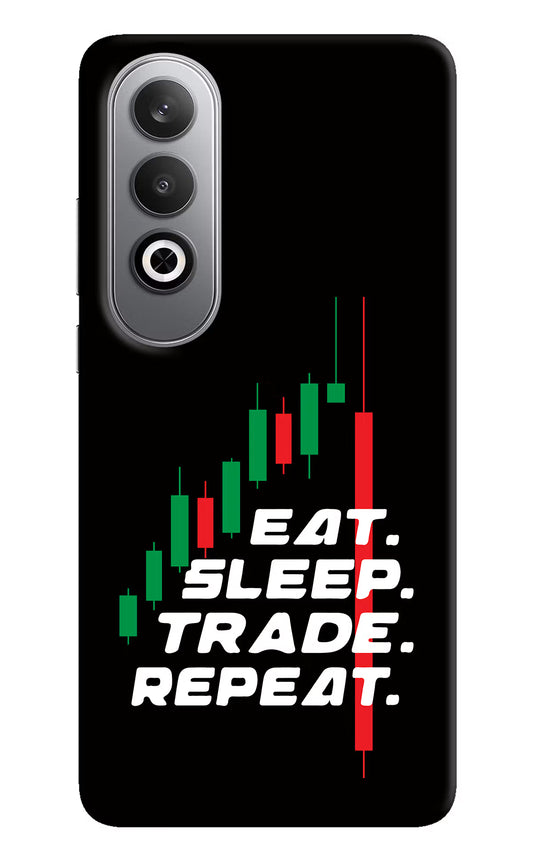 Eat Sleep Trade Repeat Oneplus Nord CE4 Hard Case Back Cover by Casekaro