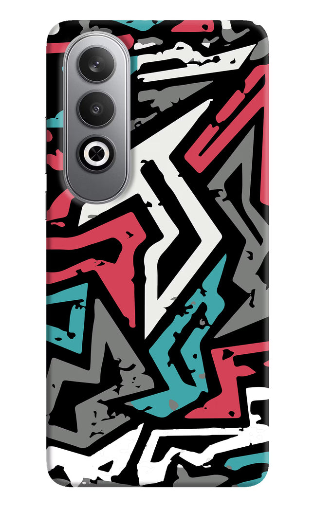 Geometric Graffiti Oneplus Nord CE4 Hard Case Back Cover by Casekaro