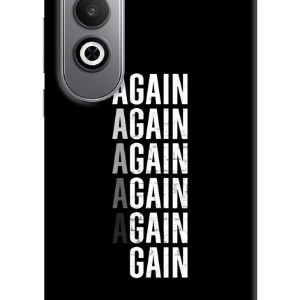 Again Again Gain Oneplus Nord CE4 Hard Case Back Cover by Casekaro