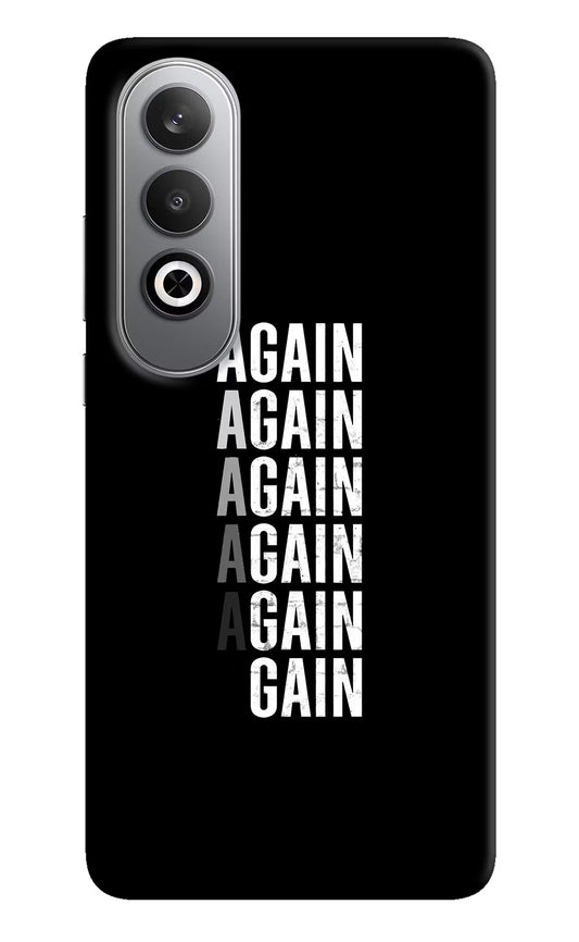 Again Again Gain Oneplus Nord CE4 Hard Case Back Cover by Casekaro