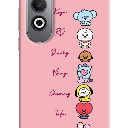 BTS names Oneplus Nord CE4 Hard Case Back Cover by Casekaro