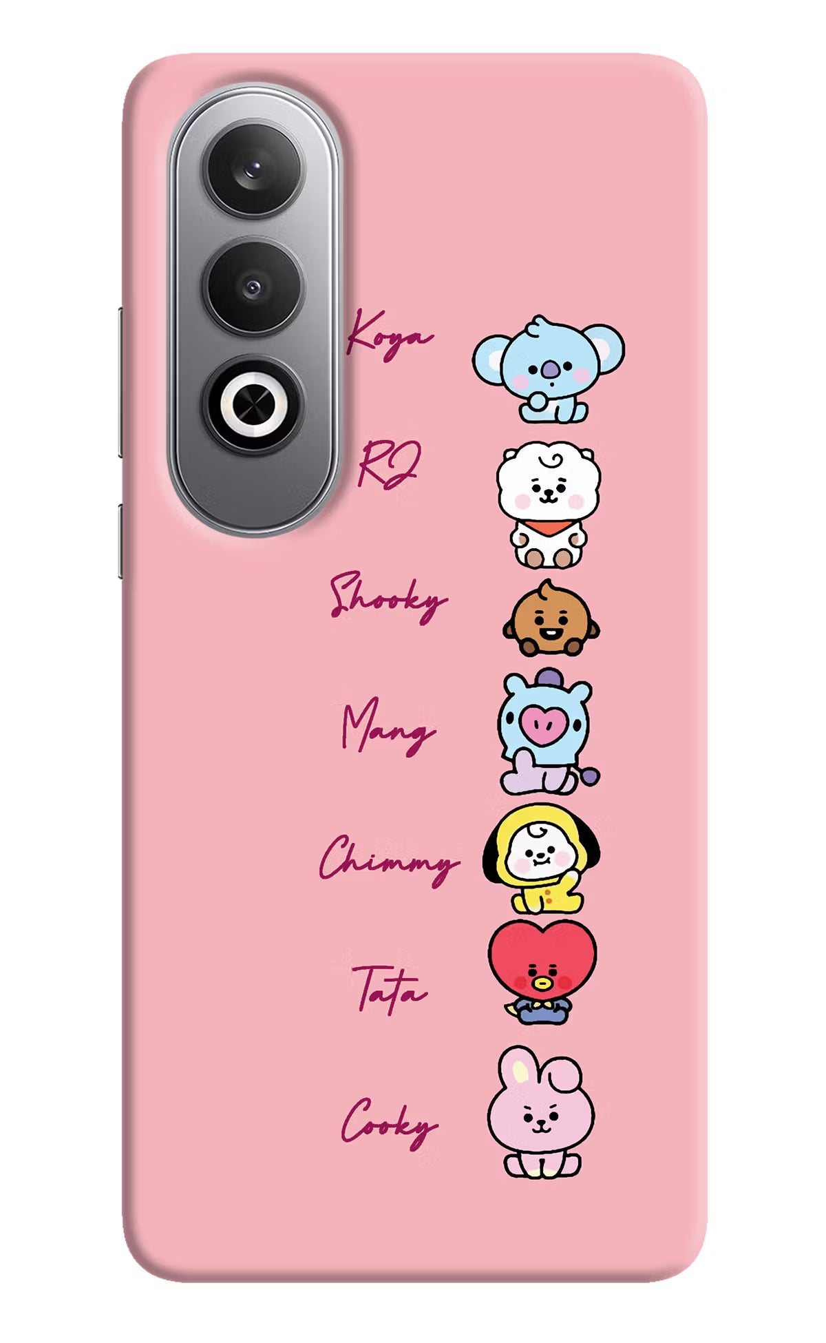 BTS names Oneplus Nord CE4 Hard Case Back Cover by Casekaro