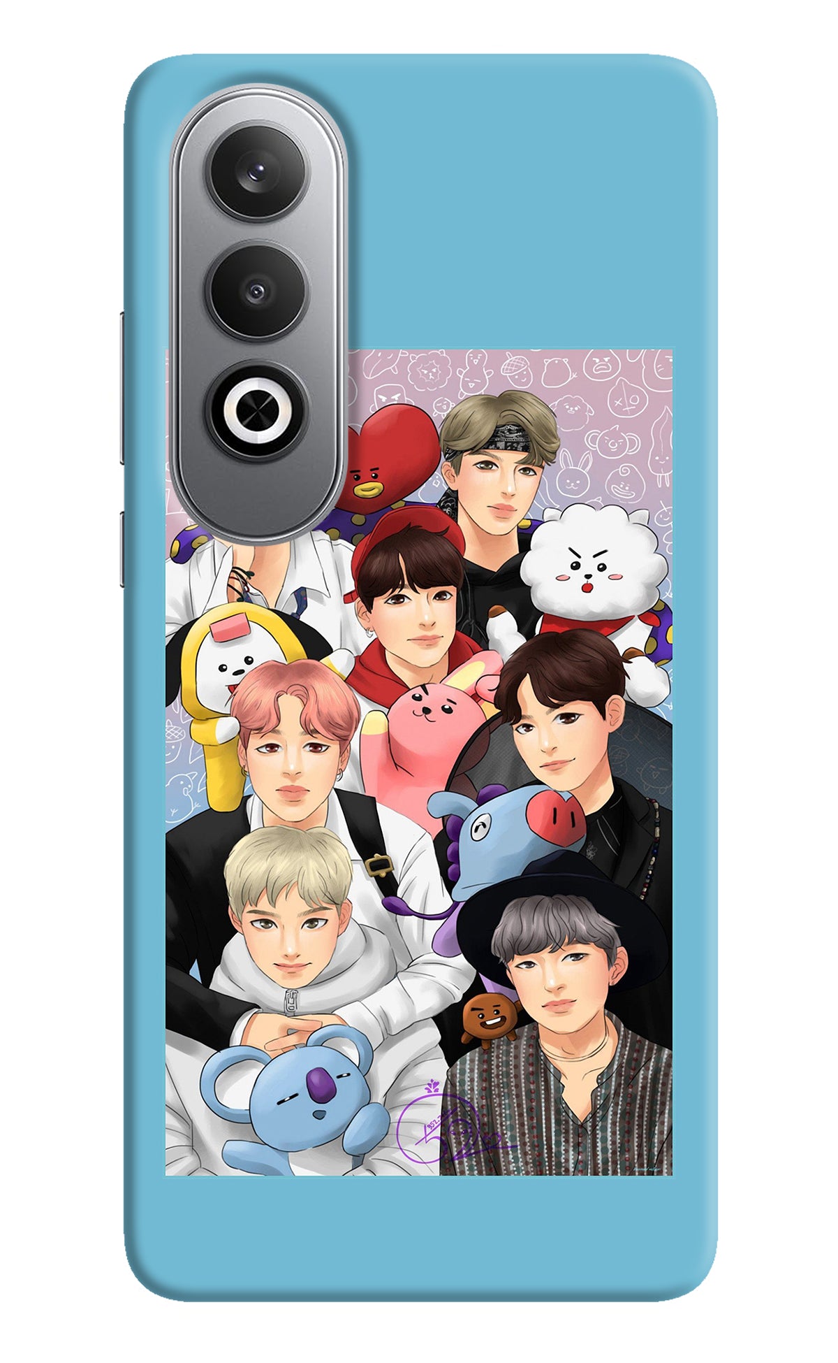 BTS with animals Oneplus Nord CE4 Back Cover