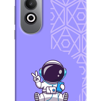 Cute Astronaut Chilling Oneplus Nord CE4 Hard Case Back Cover by Casekaro