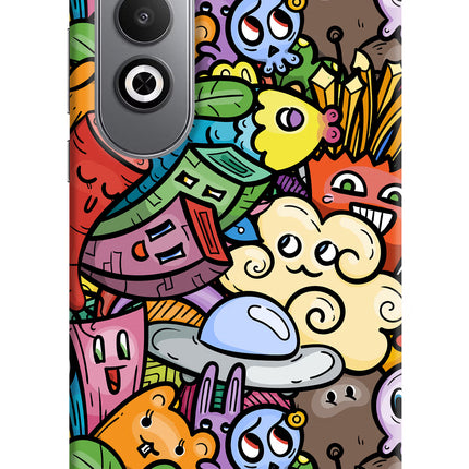 Veggie Doodle Oneplus Nord CE4 Hard Case Back Cover by Casekaro