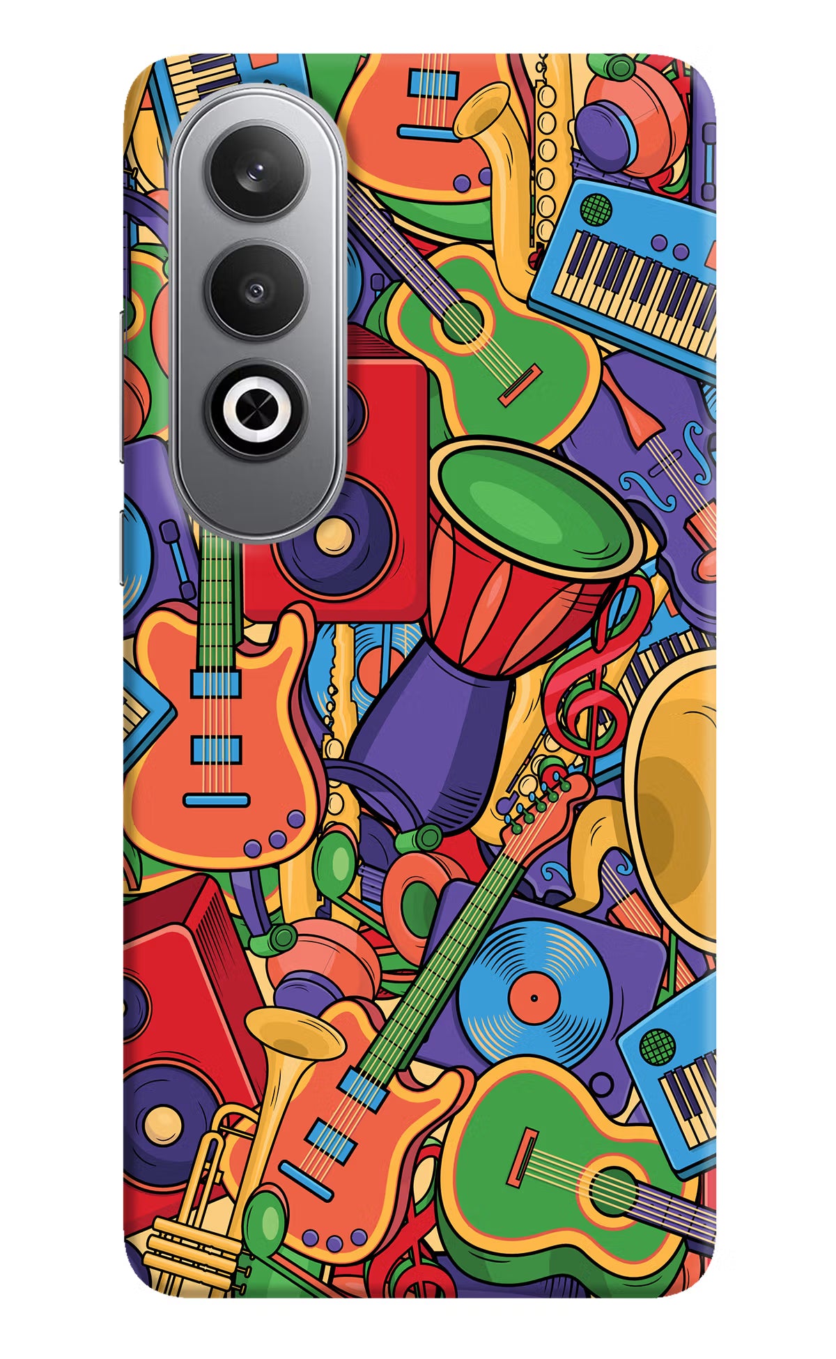 Music Instrument Doodle Oneplus Nord CE4 Hard Case Back Cover by Casekaro