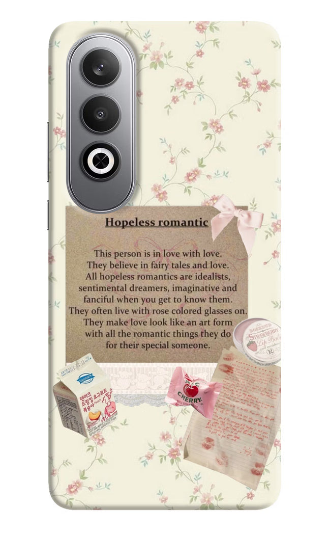 Hopeless Romantic Oneplus Nord CE4 Hard Case Back Cover by Casekaro
