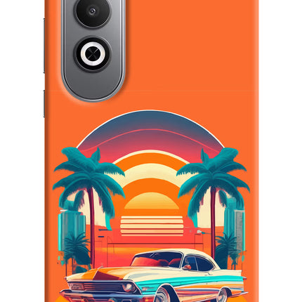 Palm Drive 80s Oneplus Nord CE4 Hard Case Back Cover by Casekaro