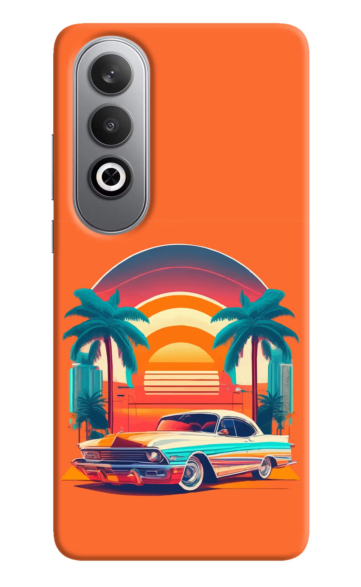 Palm Drive 80s Oneplus Nord CE4 Hard Case Back Cover by Casekaro