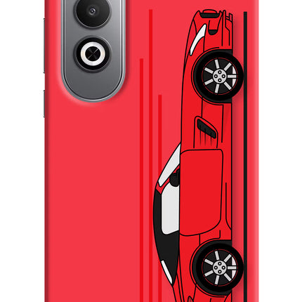 Red Velocity Oneplus Nord CE4 Hard Case Back Cover by Casekaro