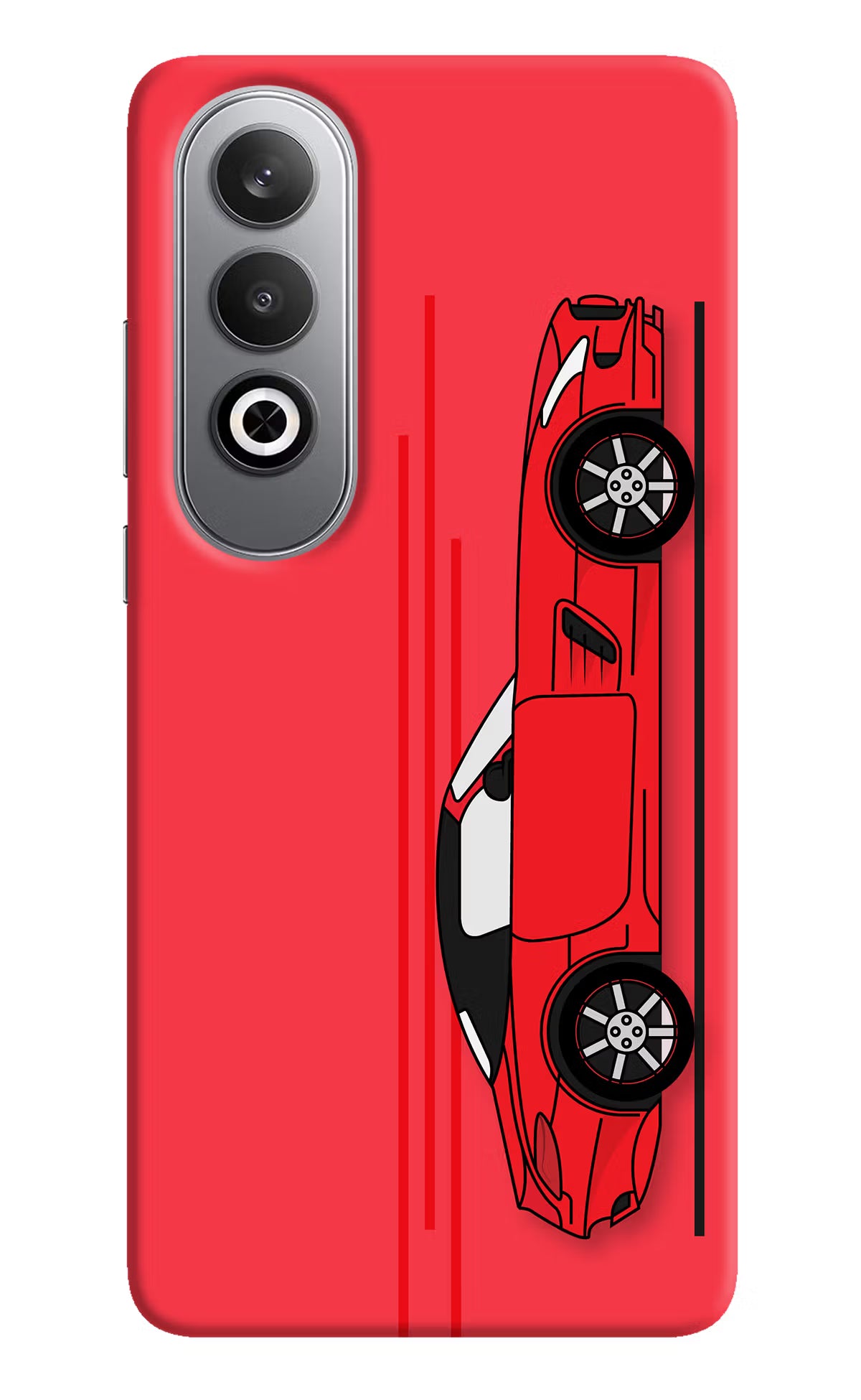 Red Velocity Oneplus Nord CE4 Hard Case Back Cover by Casekaro