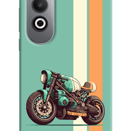 Striped Moto Drift Oneplus Nord CE4 Hard Case Back Cover by Casekaro