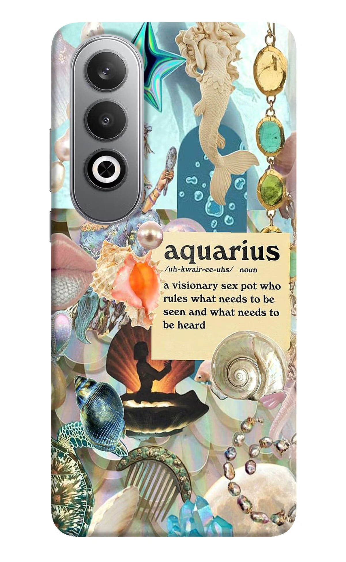 Aquarius Zodiac Oneplus Nord CE4 Hard Case Back Cover by Casekaro