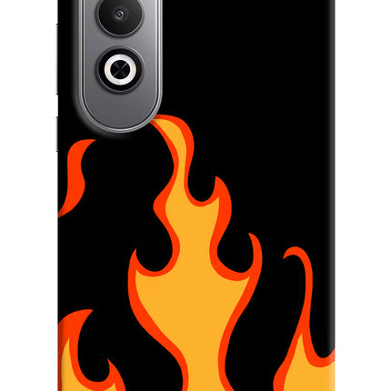 Fired Up – Black Oneplus Nord CE4 Hard Case Back Cover by Casekaro