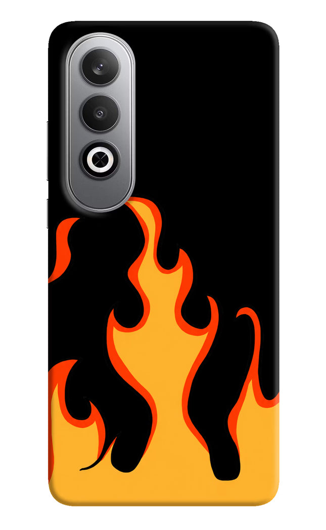 Fired Up – Black Oneplus Nord CE4 Hard Case Back Cover by Casekaro