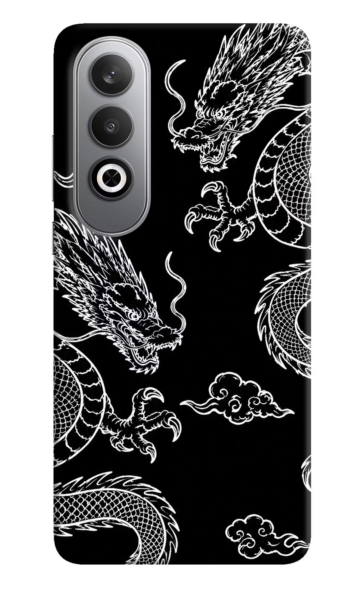 Twin Dragons Oneplus Nord CE4 Hard Case Back Cover by Casekaro